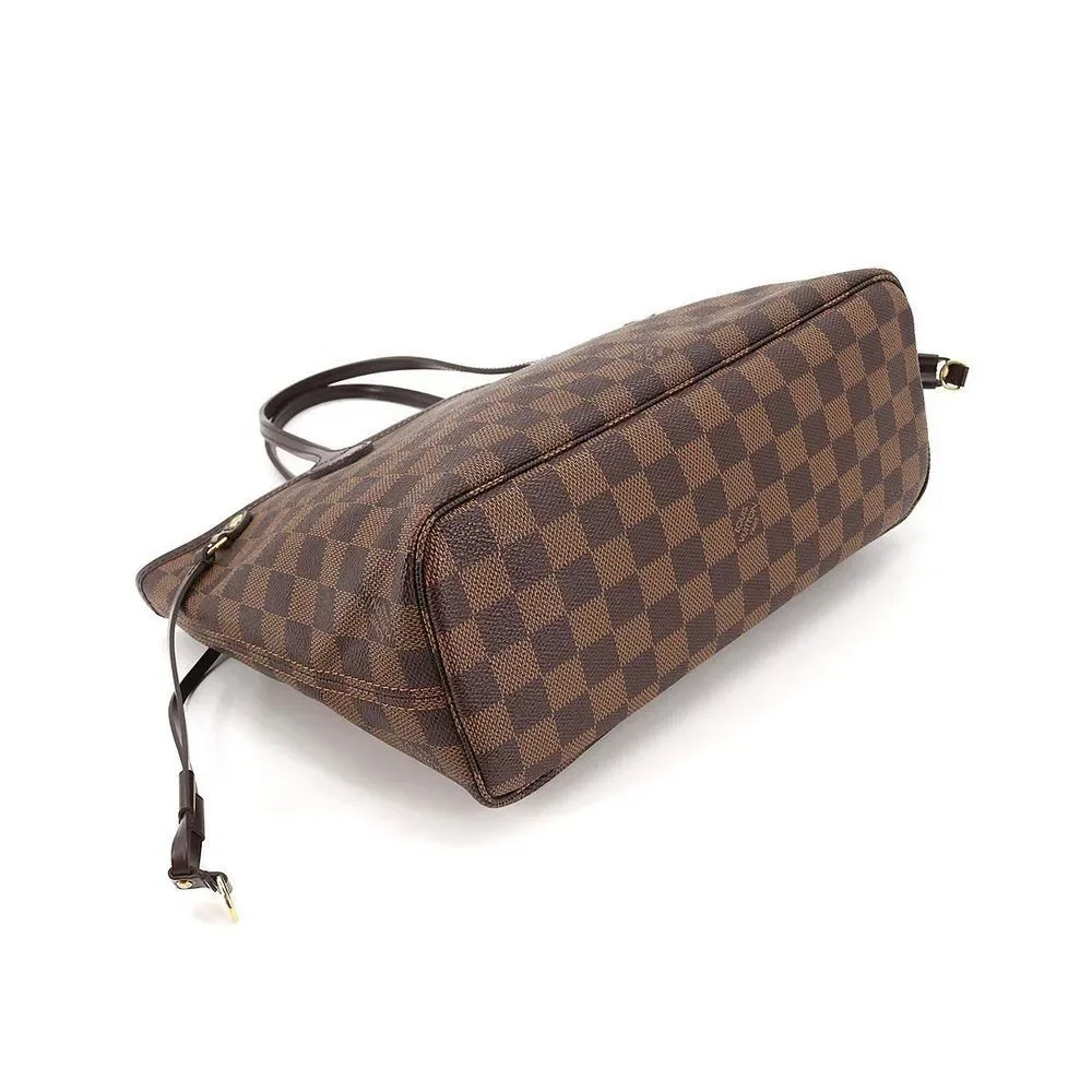 Louis Vuitton Damier Neverfull PM Tote Bag Ebene Brown